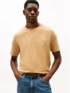 Tommy Hilfiger Hilfiger Crest Logo Slub T In Neutral