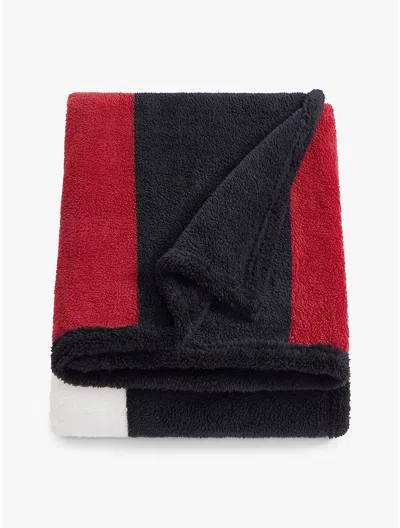 Tommy Hilfiger Hilfiger Flag Blanket In Red