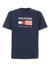 Tommy Hilfiger Americana Monotype Flag Box Mens T Shirt In Blue