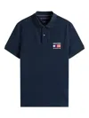 Tommy Hilfiger Hilfiger Flag Reg Polo In Blue