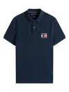 Tommy Hilfiger Hilfiger Flag Reg Polo Clothing In Burgundy