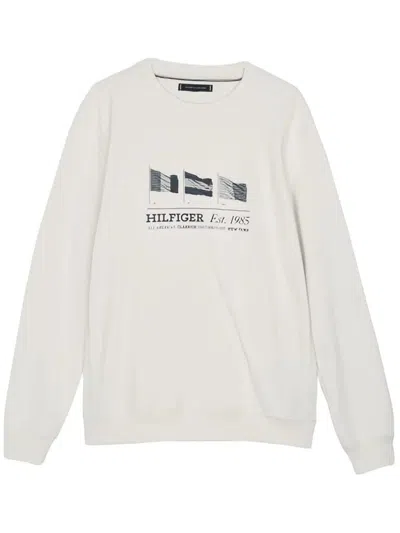 Tommy Hilfiger Hilfiger Flags Crewneck Clothing In White