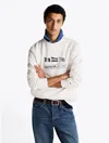 Tommy Hilfiger Hilfiger Flags Graphic Sweatshirt In Ivory Petal
