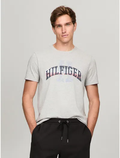 Tommy Hilfiger Hilfiger Graphic T In Grey Heather