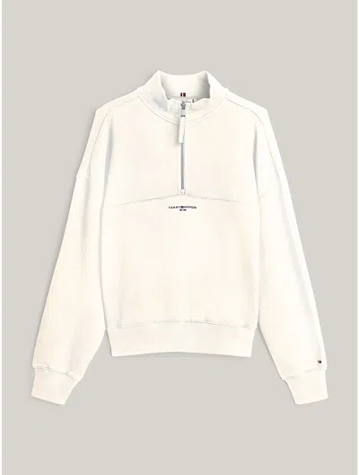 Tommy Hilfiger Hilfiger Logo Half In Ecru