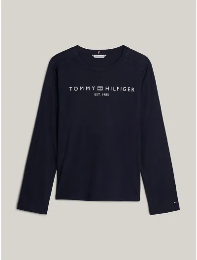 Tommy Hilfiger Hilfiger Logo Long In Blau
