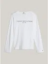Tommy Hilfiger Hilfiger Logo Long In Optic White