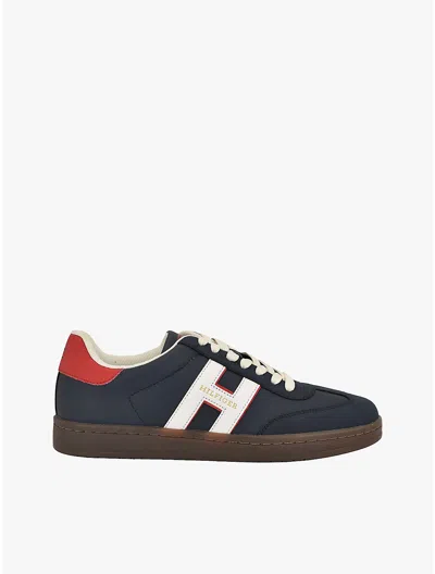 TOMMY HILFIGER HILFIGER LOGO MIX MEDIA SKATER SNEAKER