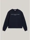 Tommy Hilfiger Hilfiger Logo Sweatshirt In Navy