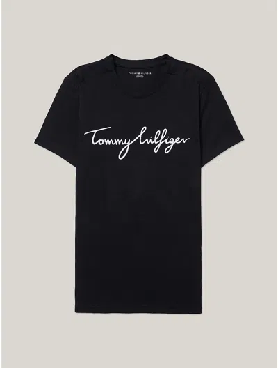 Tommy Hilfiger Hilfiger Logo T In Black