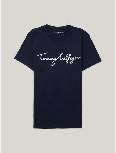 Tommy Hilfiger Hilfiger Logo T In Navy