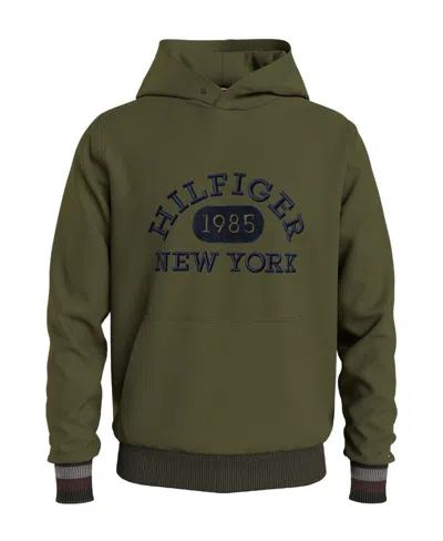 Tommy Hilfiger Hilfiger Monotype College Logo Hoodie In Green