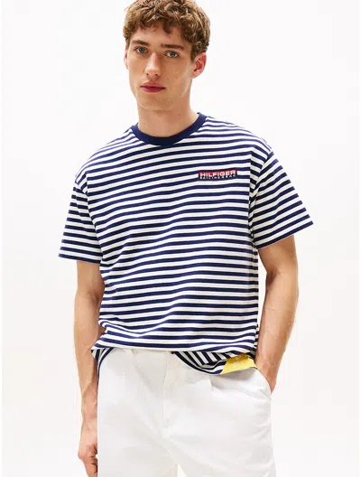 Tommy Hilfiger Hilfiger Sailing Breton Stripe T In Blue