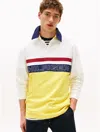 Tommy Hilfiger Hilfiger Sailing Rugby Polo In Soft Sunflower Multi