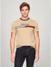 Tommy Hilfiger Hilfiger Signature Flag Logo T In Beige Heather