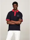 Tommy Hilfiger Hilfiger Team Regular Fit Flag Polo In Navy