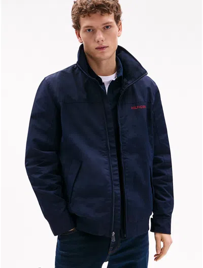 Tommy Hilfiger Logo Regatta Windbreaker In Desert Sky