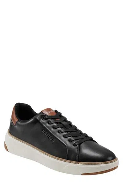 Tommy Hilfiger Men's Hines Lace Up Casual Sneakers Men's Shoes In Black