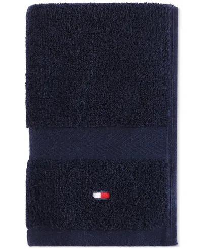 Tommy Hilfiger Home Modern American Solid Cotton Hand Towel, 16" X 26"