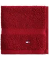 Tommy Hilfiger Home Modern American Solid Cotton Washcloth, 13" X 13"