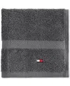 Tommy Hilfiger Home Modern American Solid Cotton Washcloth, 13" X 13"