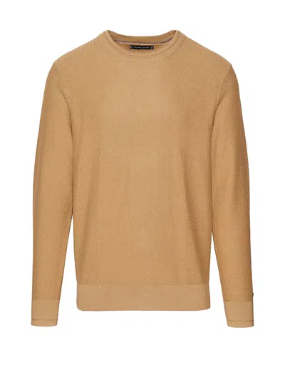 Tommy Hilfiger Honeycomb Knit Pullover In Khaki