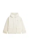 Tommy Hilfiger Hooded Drawstring Jacket In White
