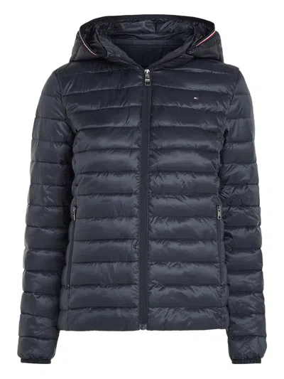 Tommy Hilfiger Hooded Padded Jacket In Blue