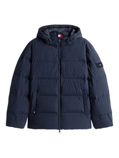 Tommy Hilfiger Hooded Padded Jacket In Blue
