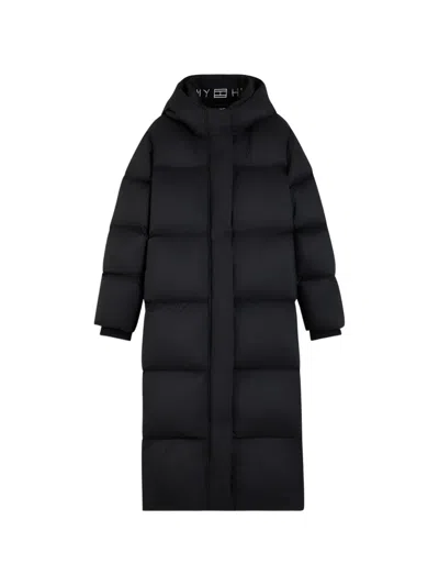 Tommy Hilfiger Hooded Puffer Coat In Black