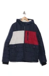 Tommy Hilfiger Hooded Puffer Jacket In Blue