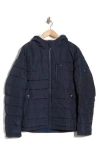 Tommy Hilfiger Hooded Puffer Jacket In Blue