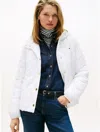 Tommy Hilfiger Hooded Quilted Jacket In White