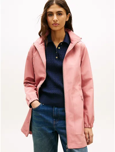 Tommy Hilfiger Hooded Storm Jacket In Pink