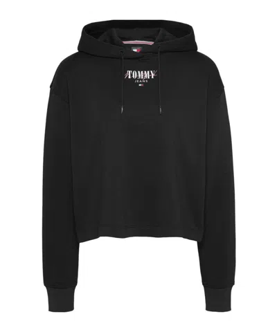 Tommy Hilfiger Hooded Sweater In Black