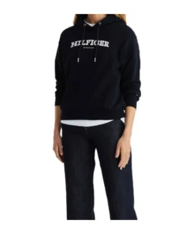 Tommy Hilfiger Hooded Sweater In Black