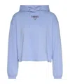 Tommy Hilfiger Hooded Sweater In Blue