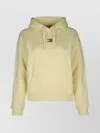 Tommy Hilfiger Tommy Jeans Logo Embroidered Drawstring Hoodie In Neutral