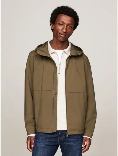 Tommy Hilfiger Hooded Water In Army Green