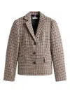 Tommy Hilfiger Houndstooth-pattern Button Single-breasted Jacket In Multi