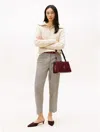 Tommy Hilfiger Houndstooth Slim Straight Pant In Gray