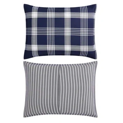 Tommy Hilfiger Huntingdon Plaid Reversible Comforter Set In Blue
