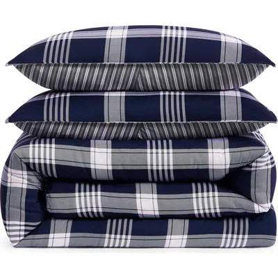 Tommy Hilfiger Huntington Plaid Comforter & Shams Set In Blue