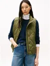 Tommy Hilfiger Insulated Quilted Vest In Green