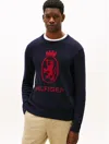 Tommy Hilfiger Crest Sweater In Blue
