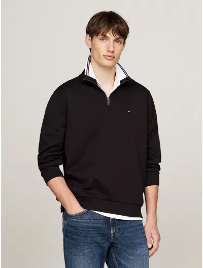 Tommy Hilfiger Intechno Knit Quarter In Black