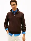 Tommy Hilfiger Intechno Knit Quarter In Brown
