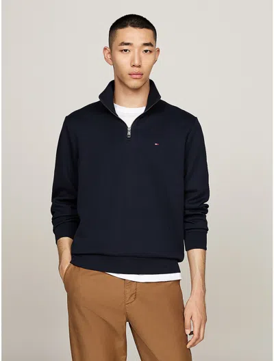 Tommy Hilfiger Intechno Knit Quarter In Navy