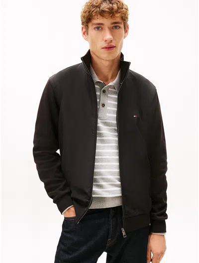 Tommy Hilfiger Intechno Knit Zip Sweatshirt In Black