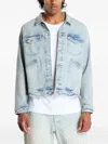 Tommy Hilfiger Isaac Button-fastening Flap-pocket Denim Jacket In Blue